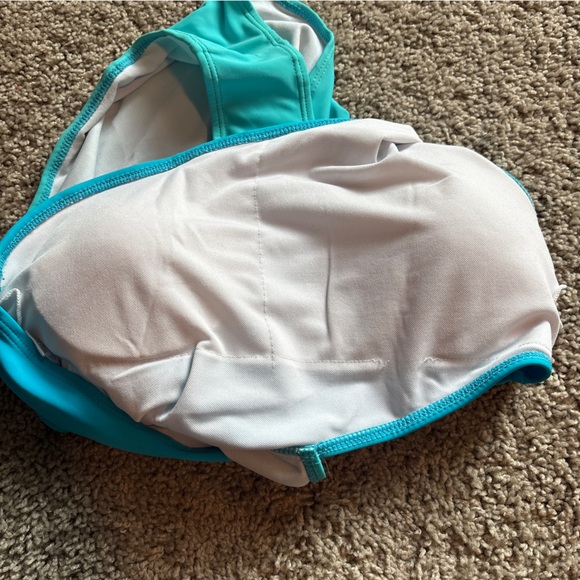 Two Tone Size M One Shoulder Cut Out Monokini - Picture 5 of 10